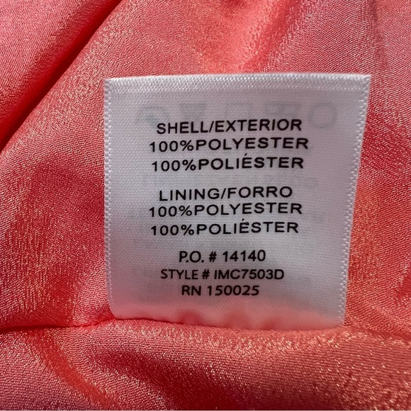 Emory Park Peach-Pink Tiered Gauzey Smocked Maxi Dress. Size Small. - Picture 11 of 14